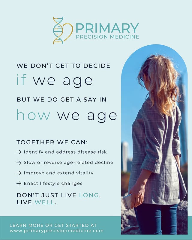 We don't get to decide IF we age, but we do get a say in HOW we age