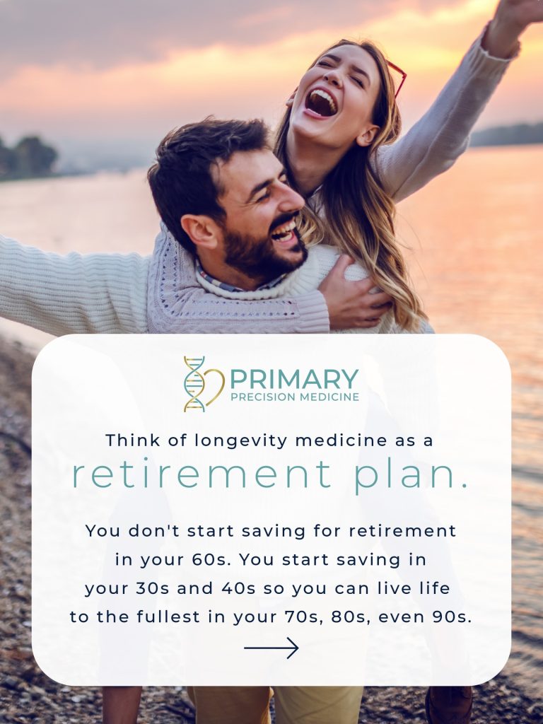 Think of longevity medicine as a retirement plan